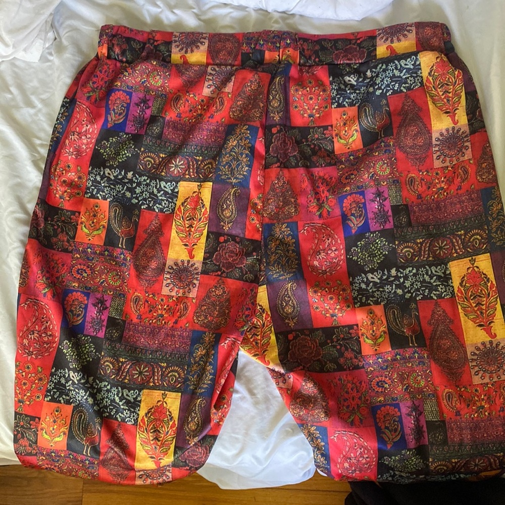 SHEIN Curve Paisley and funky squares pants